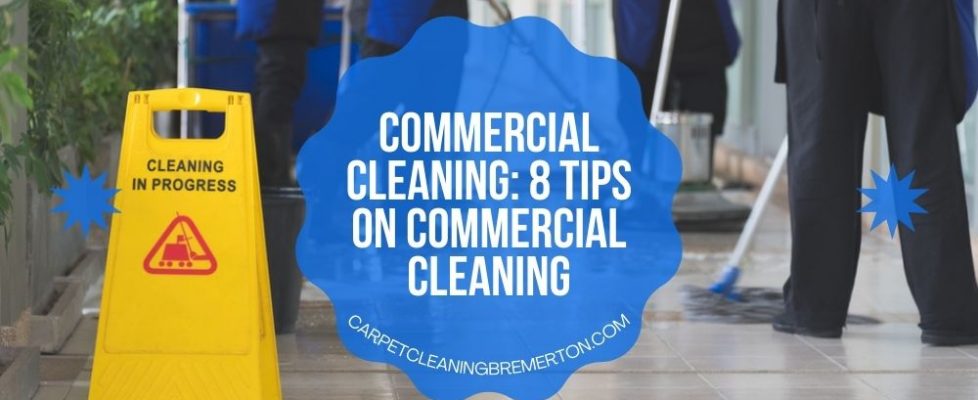 commercial cleaning workers